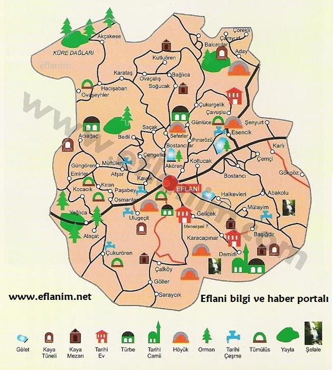 Karabük - Eflani Haritası